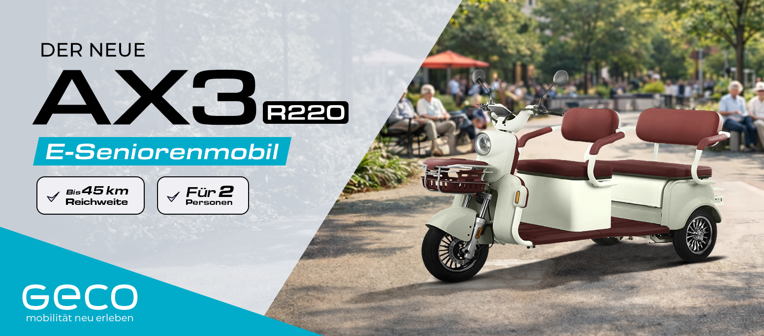 Geco AX3 Dreirad Scooter