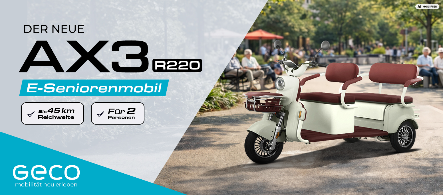 Geco AX3 Dreirad Scooter