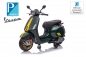 Preview: Elektro Kinder Motorrad Vespa Sprint mit Lizenz 1x25W 6V 4Ah