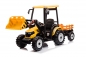 Preview: Elektro Kinder Traktor Pushdozer mit Schaufel 2x120W 12V/10Ah inkl. Anhänger