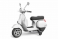 Preview: Lizenz Piaggio Vespa Roller Scooter Kinder Motorrad mit Stützräder Elektro Auto 2x 20W 12V 7Ah