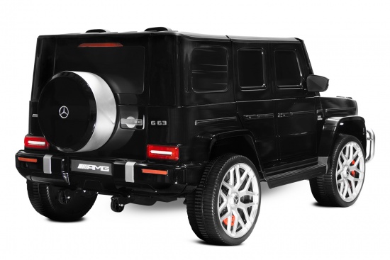 Lizenz Kinder Elektro Auto Mercedes AMG G63 lackiert 2 Sitzer 4x 35W 12V 7Ah 2.4G RC Bluetooth