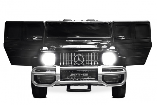 Lizenz Kinder Elektro Auto Mercedes AMG G63 lackiert 2 Sitzer 4x 35W 12V 7Ah 2.4G RC Bluetooth