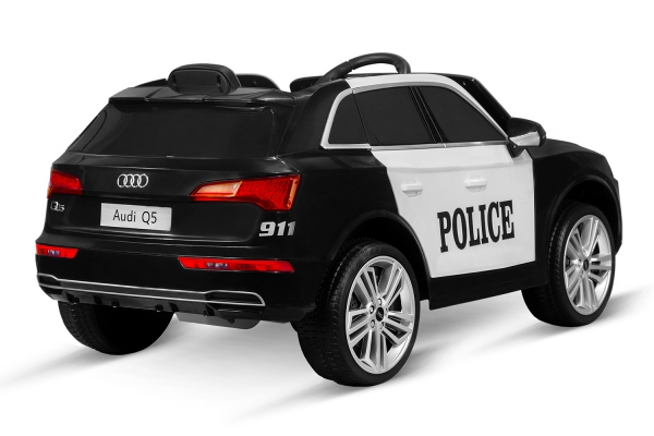 Lizenz Kinder Elektro Auto Audi Q5 Polizei 2x 40W 12V 7Ah 2.4G RC Bluetooth