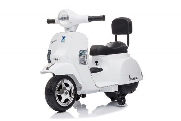 Lizenz Vespa PX 150 Roller Scooter 1x 18W 6V Kinder Motorrad mit Stützräder Elektro Auto