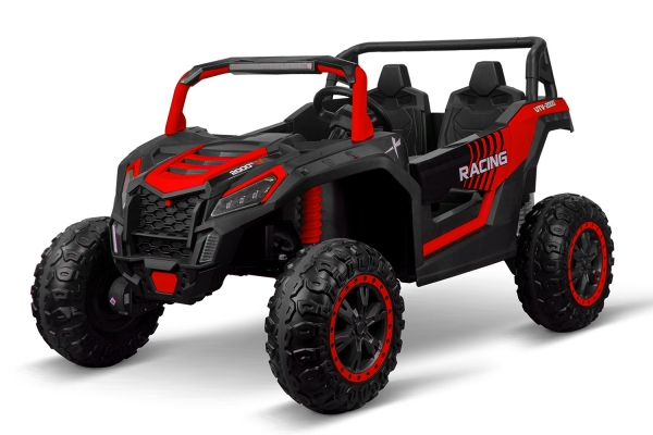 Kinder Elektro Auto UTV Road 2-Sitzer Allrad 4x75W 24V 7Ah 2.4G RC Offroad Buggy