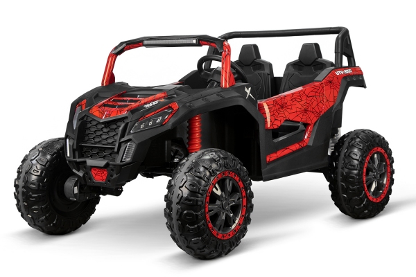 Kinder Elektro Auto UTV Road lackiert 2-Sitzer Allrad 4x75W 24V 7Ah 2.4G RC Offroad Buggy