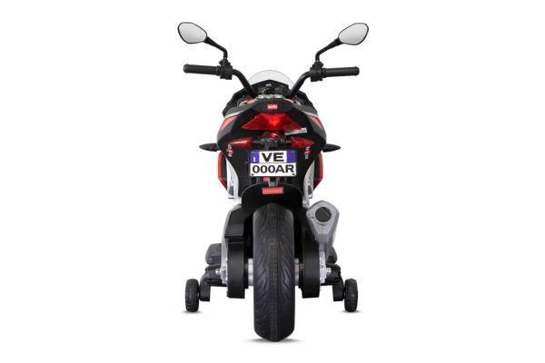 Elektro Kinder Motorrad Aprilia Tuono V4 mit Lizenz 2x 20W 12V/4.5Ah