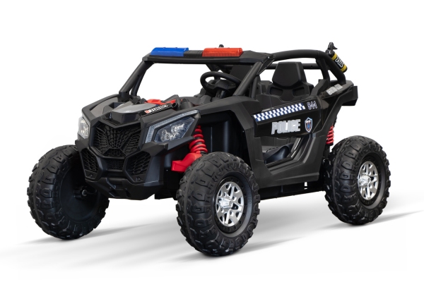 Elektro Kinderauto Super Police UTV 2-Sitzer 2x200W 24V/7Ah Offroad Buggy