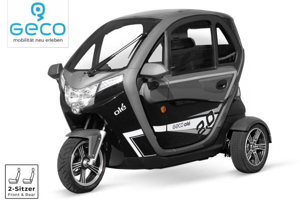 EEC Elektroauto Geco Ole 3000 V9 3kW inkl. 4,3 kW/h|72V 60Ah Batterien Straßenzulassung EEC