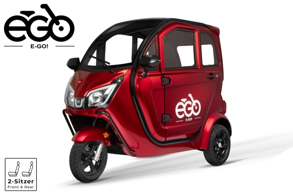 E-GO! E-Auto eK3 V3 Kabinenroller 2 Sitzer 1.5kw mit Batterie Auswahl