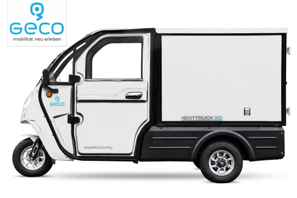EEC Elektroauto Geco Heavy Truck gXC V2 3kW mit bis zu 173Ah Batterie Kofferaufbau | Basis Version ohne Batterie