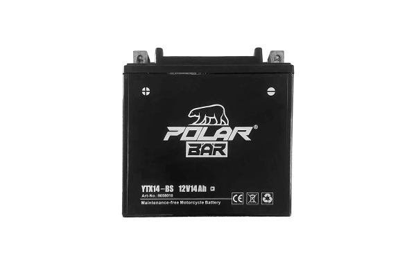 12V 14Ah Polar Bär AGM Starterbatterie | Akku für Motorrad, Roller & ATVs
