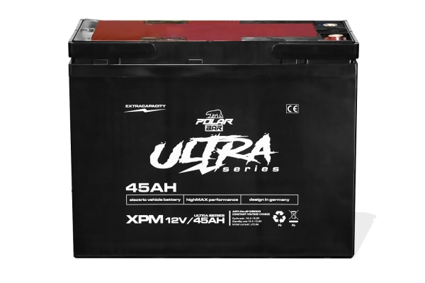 Polar Bär AGM Batterie Ultra Serie XPM 12V 45Ah wartungsfrei Powerbatterie
