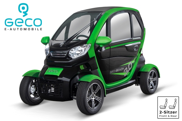 GECO E-Auto Beach V9 Kabinenroller 2 Sitzer 3kw mit Batterie Auswahl