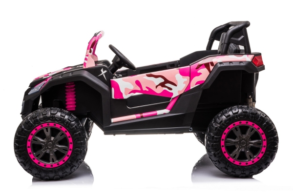 Kinder Elektro Auto UTV Road lackiert 2-Sitzer Allrad 4x75W 24V 7Ah 2.4G RC Offroad Buggy