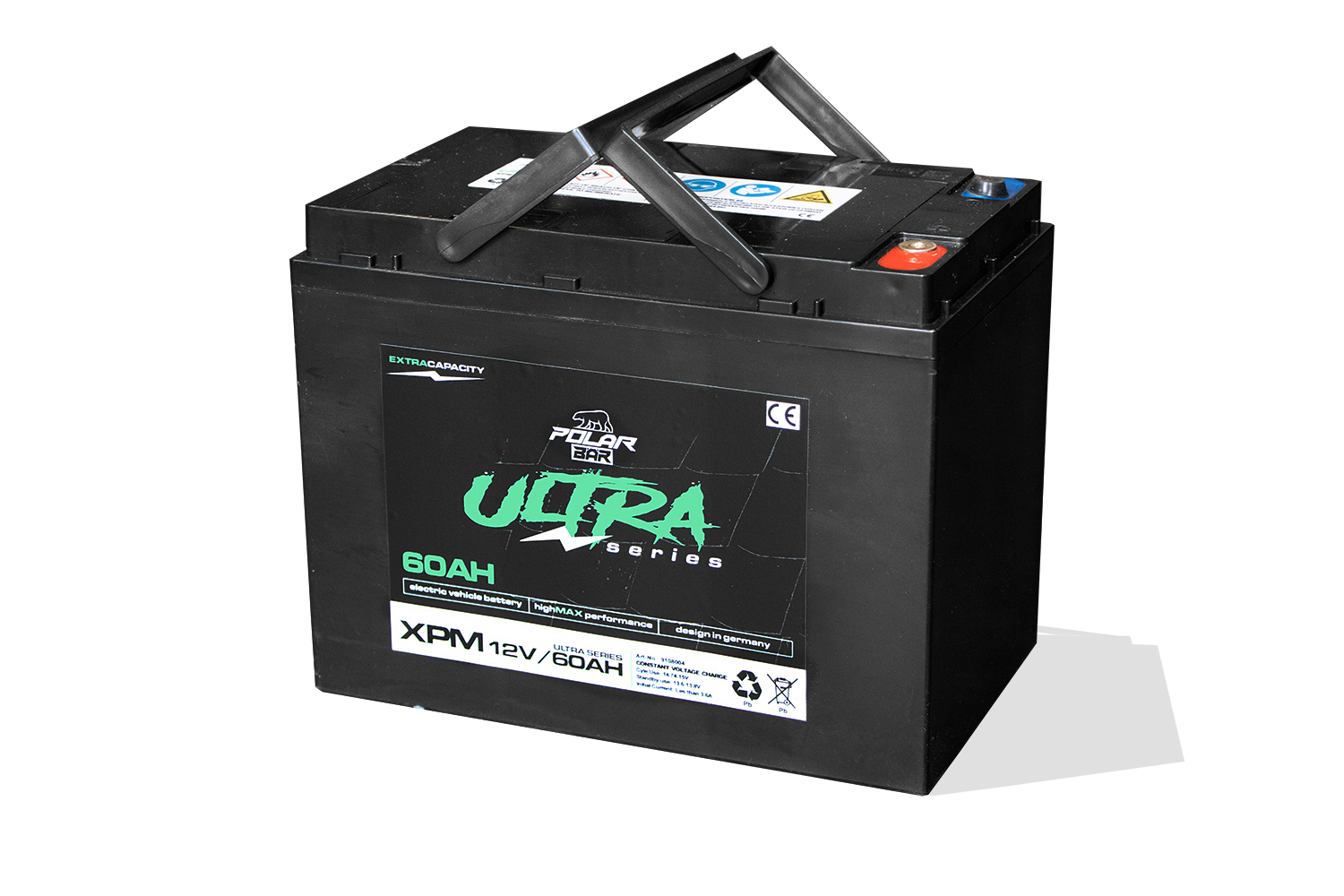 Menila GmbH - 12V60Ah Polar Bär Batterie Ultra Serie XPM AGM passend für  Elektro Fahrzeuge