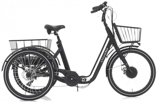 Elektrofahrrad Dreirad Qivelo Senior Fold Klapprad 250W Pedelec E-Bike 24 Zoll 7-Gang Shimano