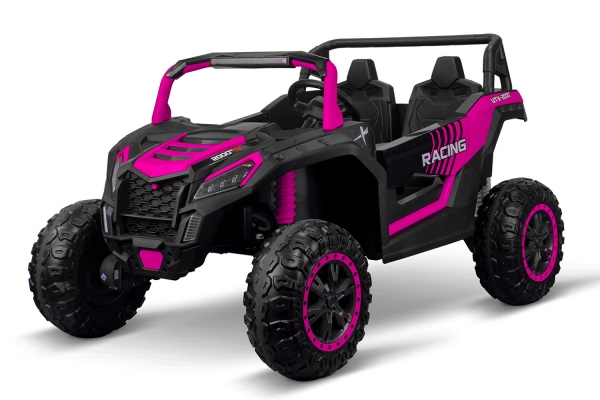 Kinder Elektro Auto UTV Road 2-Sitzer Allrad 4x75W 24V 7Ah 2.4G RC Offroad Buggy