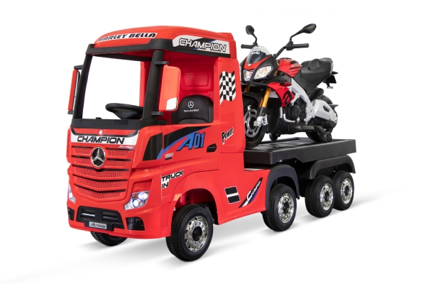 Anhänger für Kinder-Elektroauto Mercedes Benz Actros Trailer Board