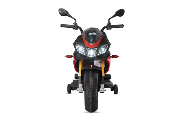 Elektro Kinder Motorrad Aprilia Tuono V4 mit Lizenz 2x 20W 12V/4.5Ah