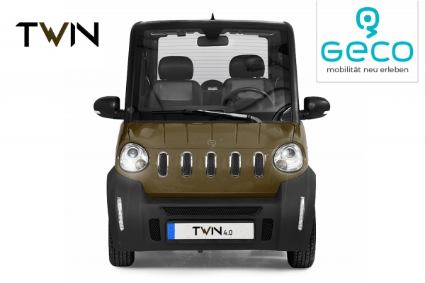 EEC Elektroauto Geco TWIN 4.0 3.5kW brushless Motor inkl. 7,5 kW/h|60V 125Ah Batterien Straßenzulassung