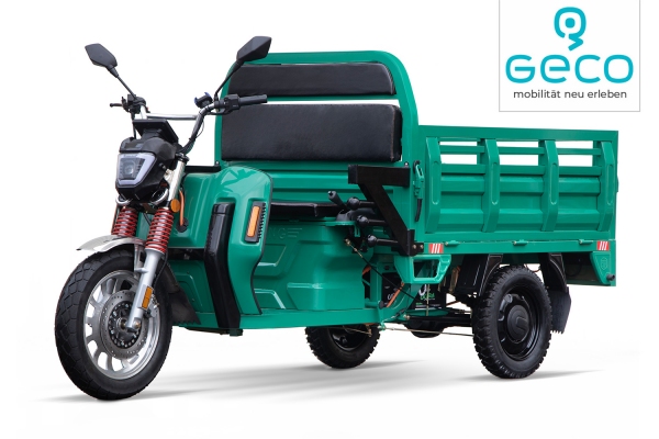 EEC Elektroauto Geco Moto Truck gXP 1,8kW inkl. 72V 45Ah PolarBär Ultra AGM Batterie unmontiert