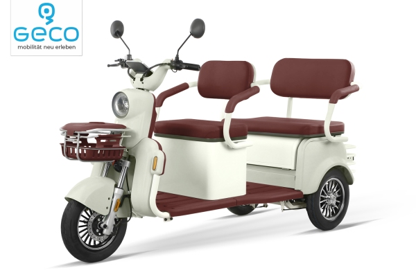 Geco AX3 Dreirad Scooter R220 Elektro Roller Mobile für 2000W 72V