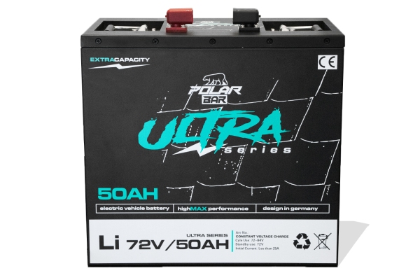 72V 50Ah Polar Bär Ultra LifePO4 Lithium Batterie mit BMS App | Akku für Elektro mobile Fahrzeuge