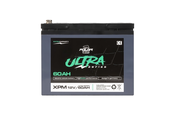 12V|60Ah Polar Bär Batterie Ultra Serie XPM AGM passend für Elektro Fahrzeuge