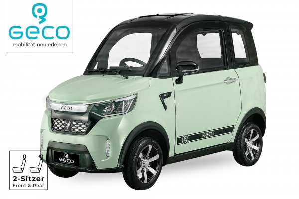 EEC Elektroauto Geco Buena 2 V3 2kW inkl. 4,3 kW/h 72V 60Ah Batterien Straßenzulassung bis 45km/h