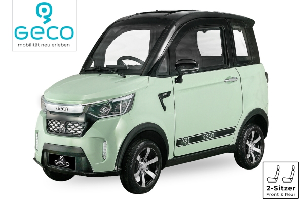 EEC Elektroauto Geco Buena 2 V2 2kW inkl. 3,6 kW/h | 60V 60Ah Batterien Straßenzulassung 45km/h