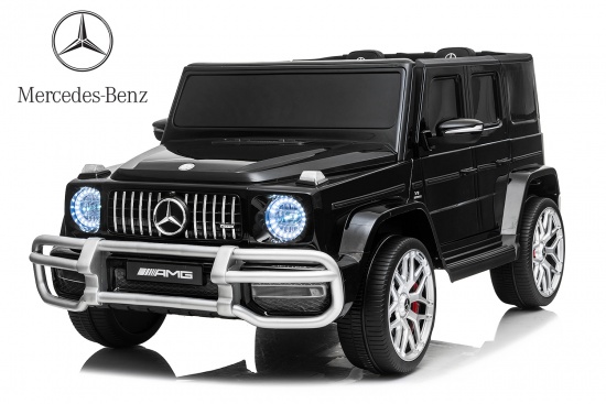 Lizenz Kinder Elektro Auto Mercedes AMG G63 lackiert 2 Sitzer 4x 35W 12V 7Ah 2.4G RC Bluetooth