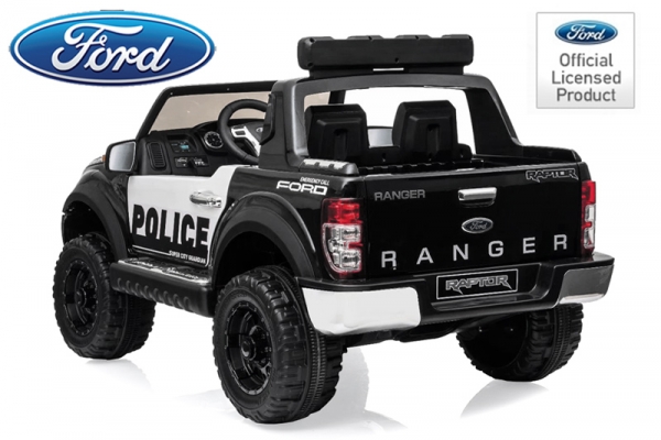 Lizenz Kinder Elektro Auto Ford Raptor Police 2-Sitzer 2x35W 12V 10Ah 2.4G RC SUV