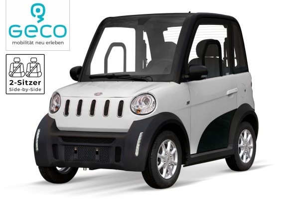 GECO E-Auto Twin 8.0 V2 Mopedauto 2 Sitzer 3.5kw 60V/120Ah Type 2