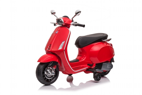 Elektro Kinder Motorrad Vespa Sprint mit Lizenz 1x25W 6V 4Ah