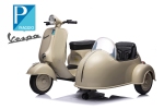 Elektro Kinder Motorrad Vespa 150 VL1T mit Beiwagen 2x35W 12V 7A